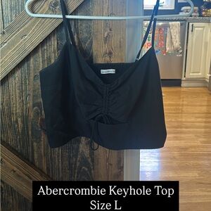 Abercrombie & Fitch Black Keyhole Tank Top
